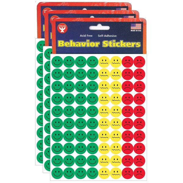 Hygloss Products Behavior Stickers, 0.5in, PK3600 41225 - main